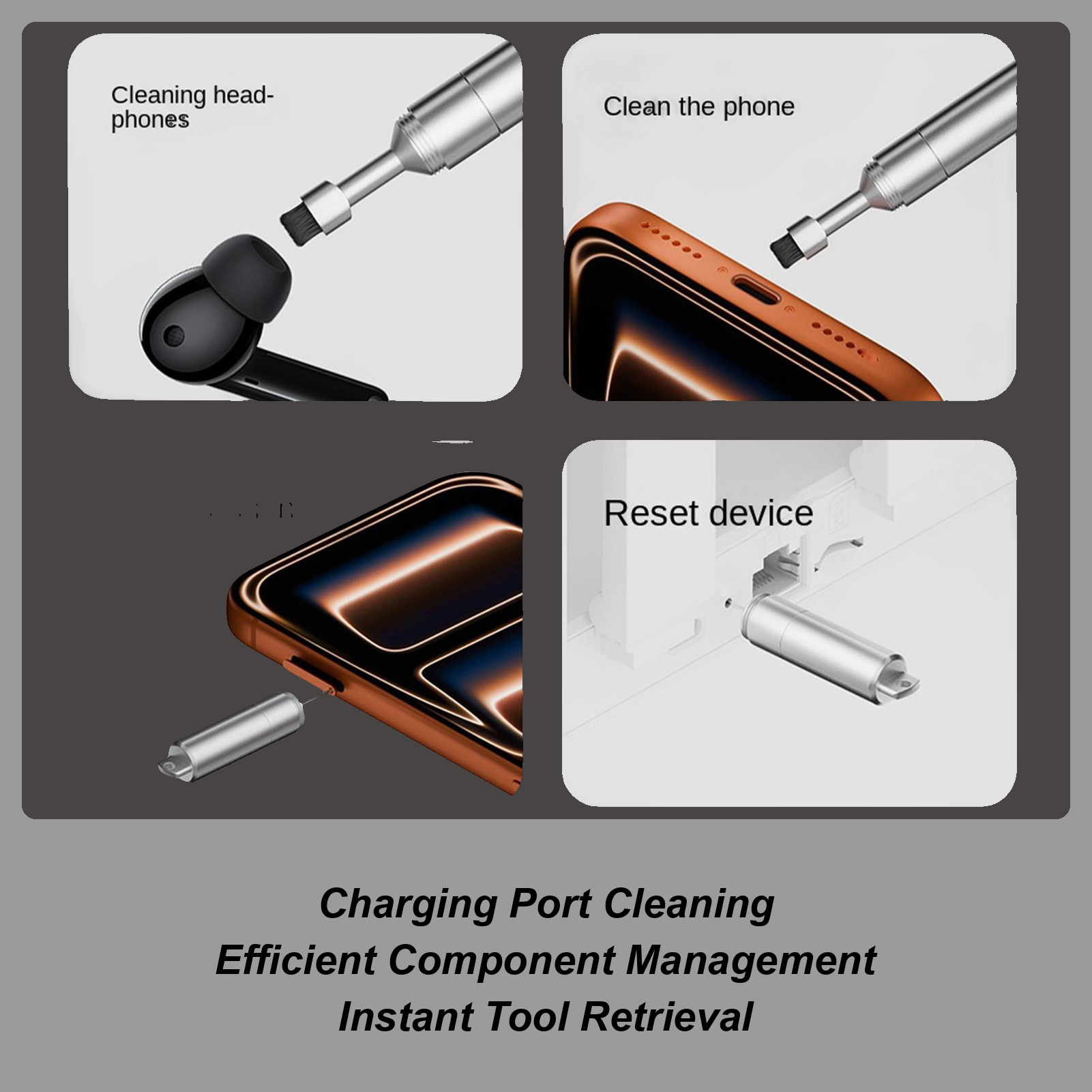 Laptop Accessories Cleaning Kit - Phone Port Cleaning Kit Electronic Detailing