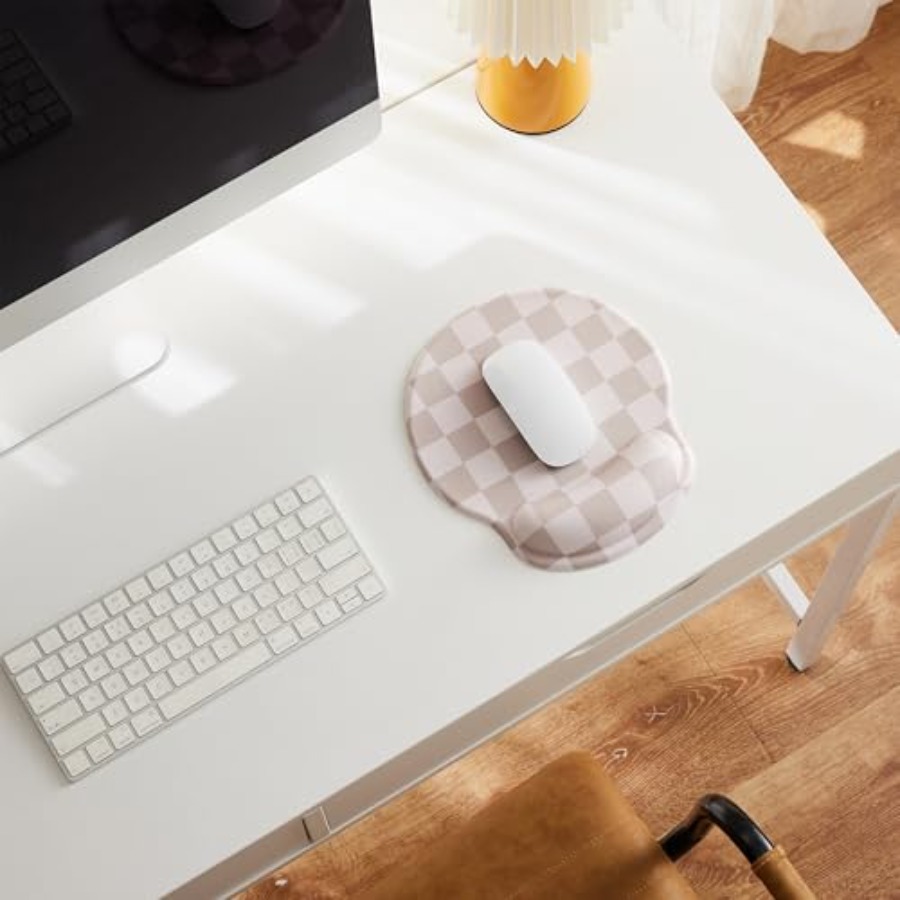 Checkered Mouse Pad with Gel W - Laptop Accessories For Wrist Support บทวิจารณ์และราคา