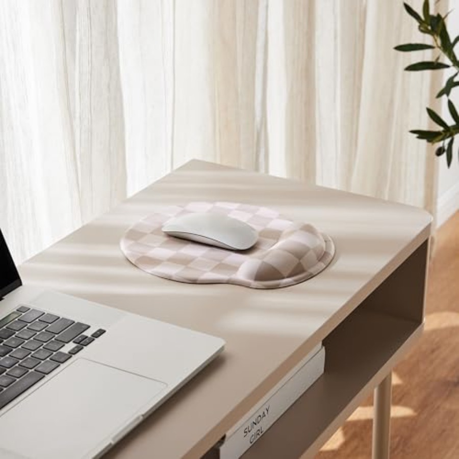 Checkered Mouse Pad with Gel W - Laptop Accessories For Wrist Support บทวิจารณ์และราคา