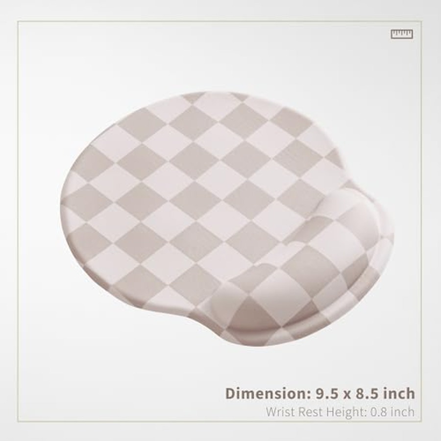 Checkered Mouse Pad with Gel W - Laptop Accessories For Wrist Support บทวิจารณ์และราคา