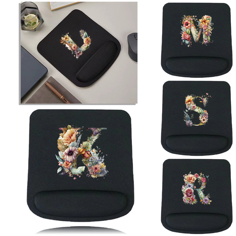 Mouse Pad Desk Mat Floral Lett - Laptop Accessories For Wrist Support บทวิจารณ์และราคา