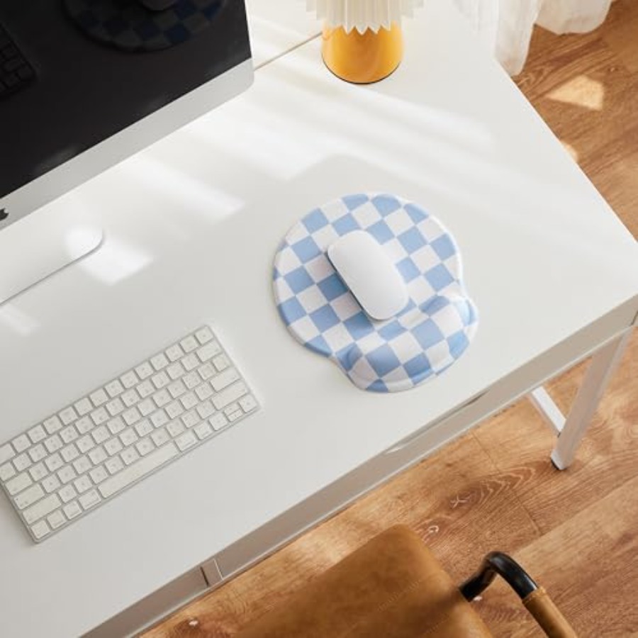 Checkered Mouse Pad with Gel W - Laptop Accessories For Wrist Support บทวิจารณ์และราคา