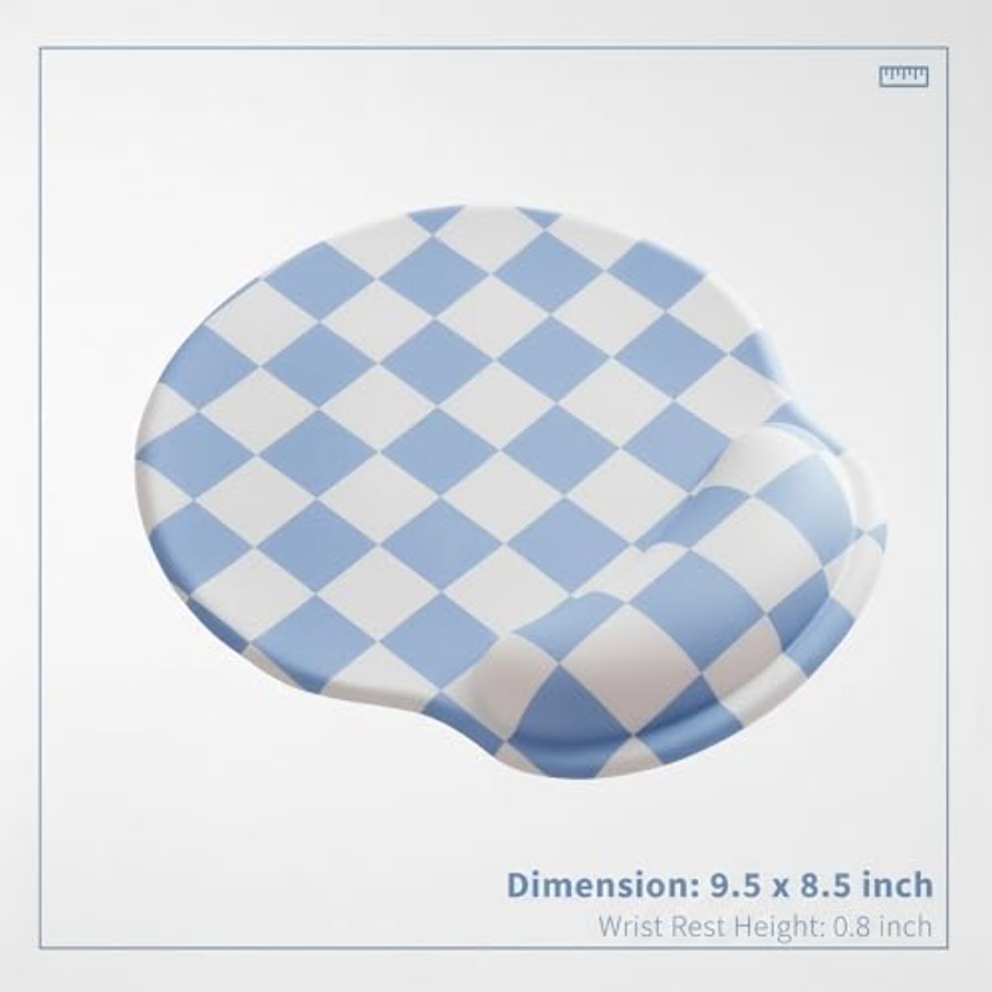 Checkered Mouse Pad with Gel W - Laptop Accessories For Wrist Support บทวิจารณ์และราคา