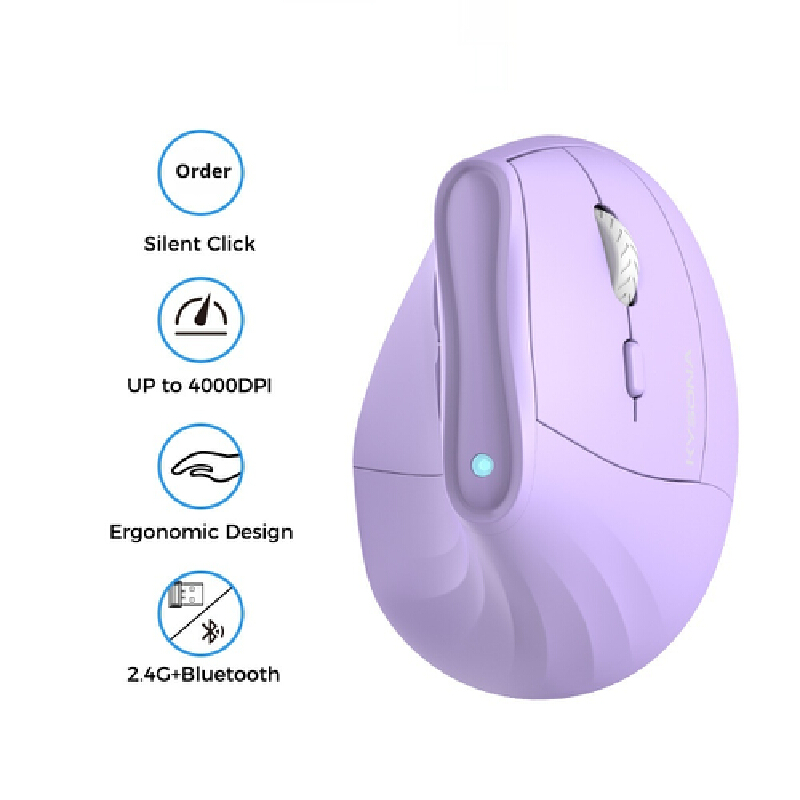 Vertical Ergonomic Mouse 57 De - Laptop Accessories For Wrist Support บทวิจารณ์และราคา