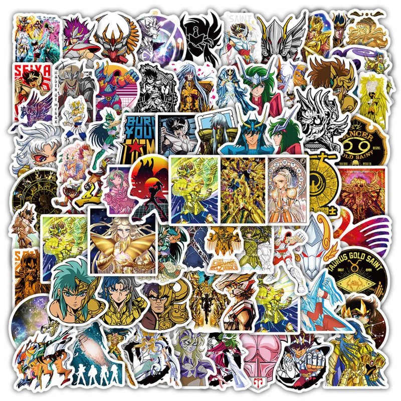 101Pcs Saint Seiya Anime Stick - Good Laptop Accessories บทวิจารณ์และราคา