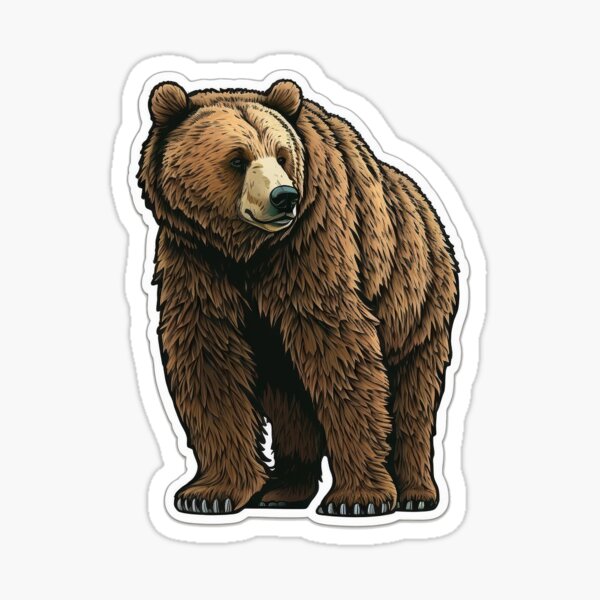 Papa Bear Print  Car Sticker D - Laptop Accessories 3D Print บทวิจารณ์และราคา