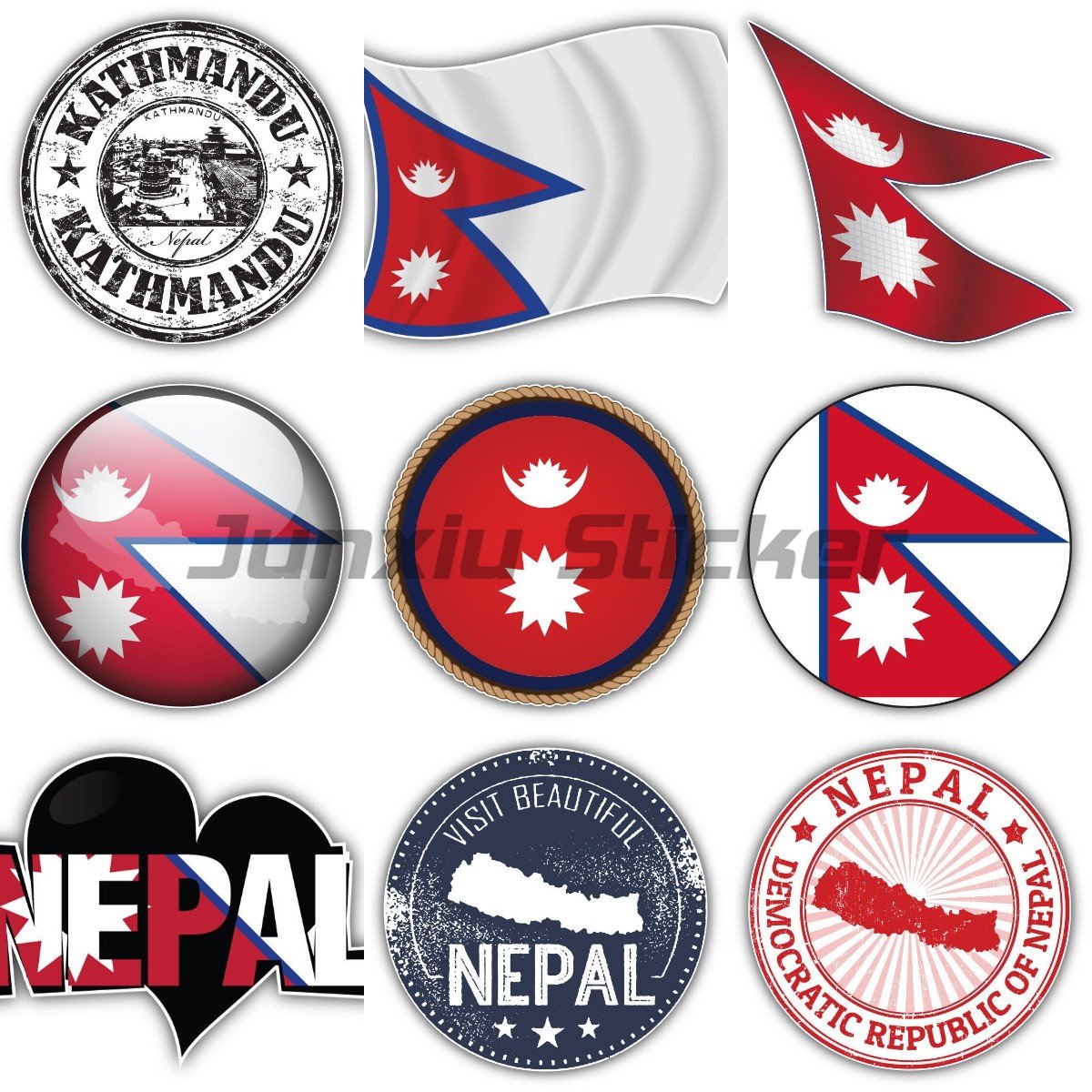Nepal Flag Bumper Vinyl Bicycl - Laptop Accessories In Nepal บทวิจารณ์และราคา
