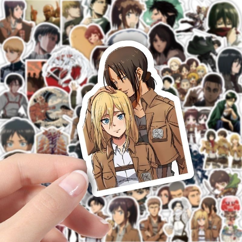 60Pcs Attack on Titan Anime St - Good Laptop Accessories บทวิจารณ์และราคา