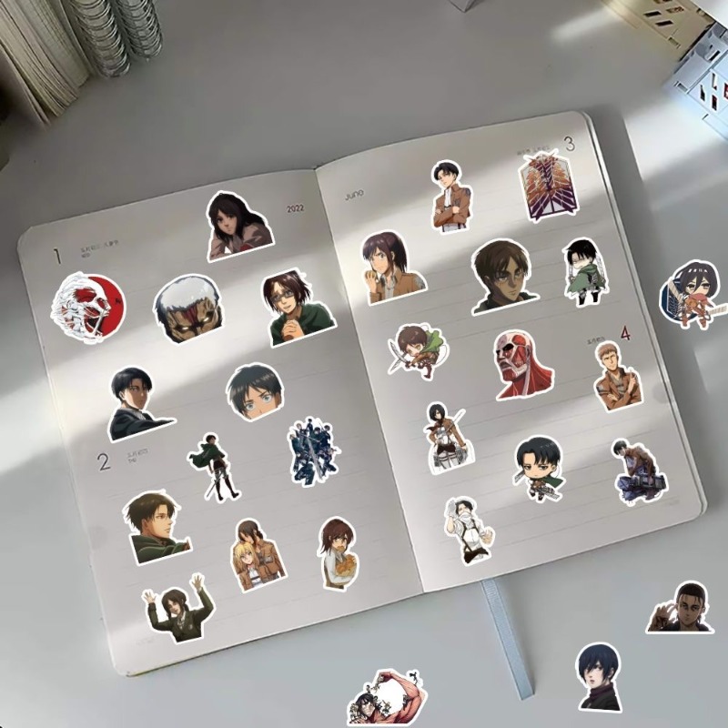 60Pcs Attack on Titan Anime St - Good Laptop Accessories บทวิจารณ์และราคา