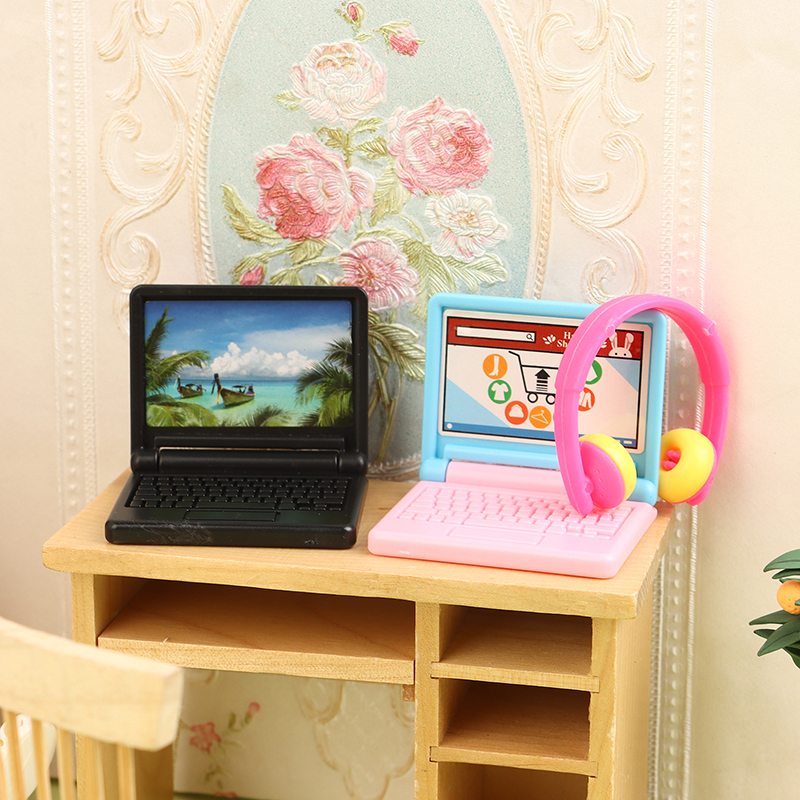 1/12 Dollhouse Office Computer - Laptop Accessories Toys บทวิจารณ์และราคา