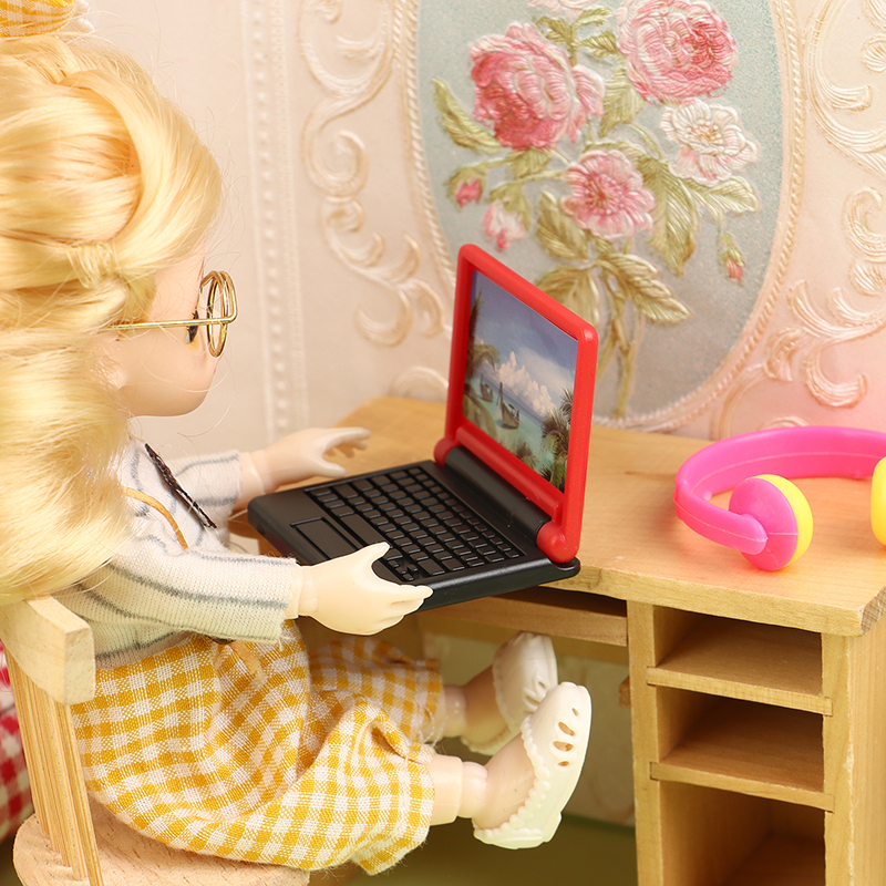 1/12 Dollhouse Office Computer - Laptop Accessories Toys บทวิจารณ์และราคา