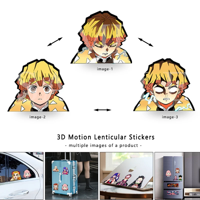 Demon Slaye Zenitsu 3D Lenticu - Laptop Accessories Toys บทวิจารณ์และราคา