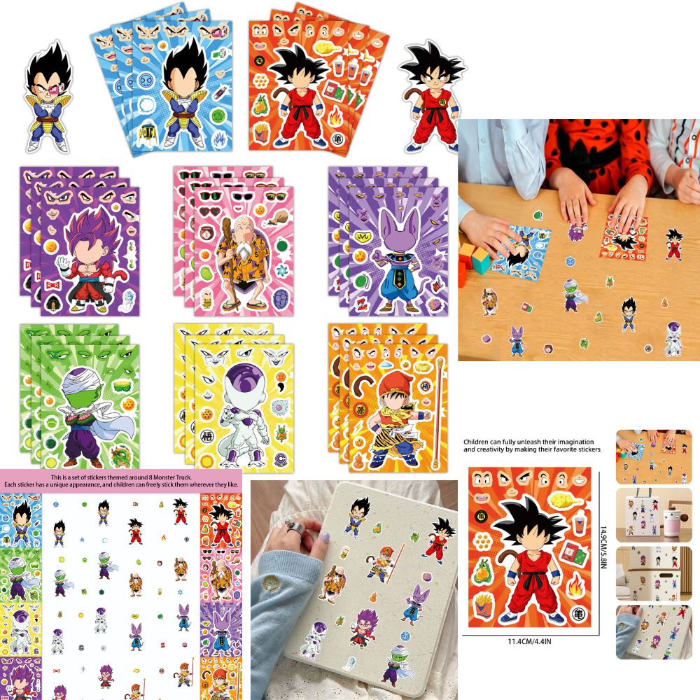 8/32Sheets Anime Dragon Ball S - Laptop Accessories Toys บทวิจารณ์และราคา