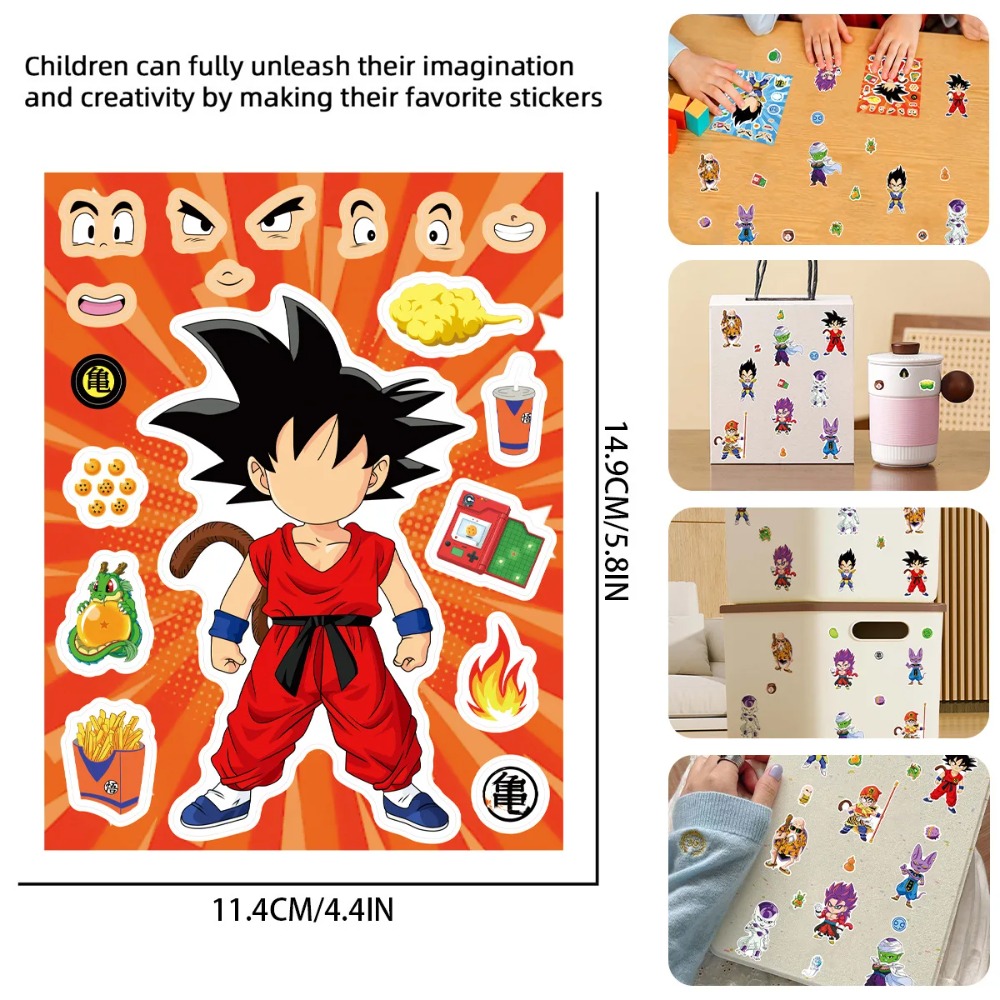 8/32Sheets Anime Dragon Ball S - Laptop Accessories Toys บทวิจารณ์และราคา