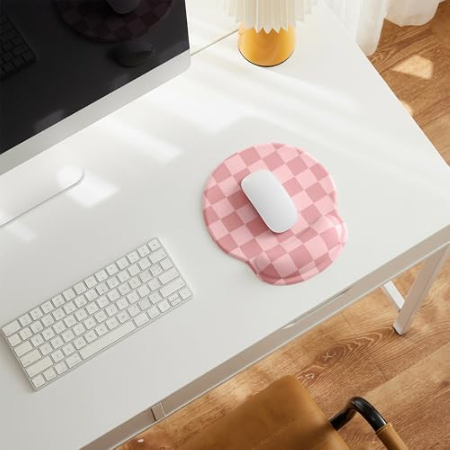 Checkered Mouse Pad with Gel W - Laptop Accessories For Wrist Support บทวิจารณ์และราคา