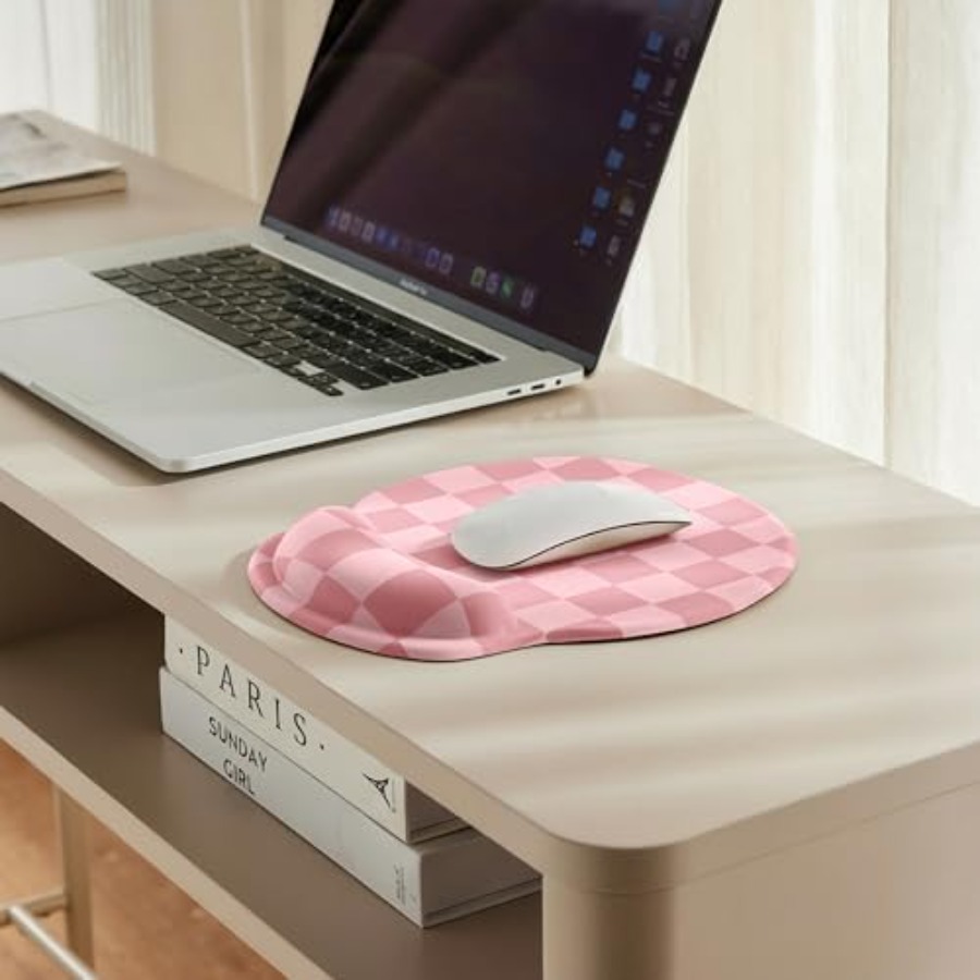 Checkered Mouse Pad with Gel W - Laptop Accessories For Wrist Support บทวิจารณ์และราคา
