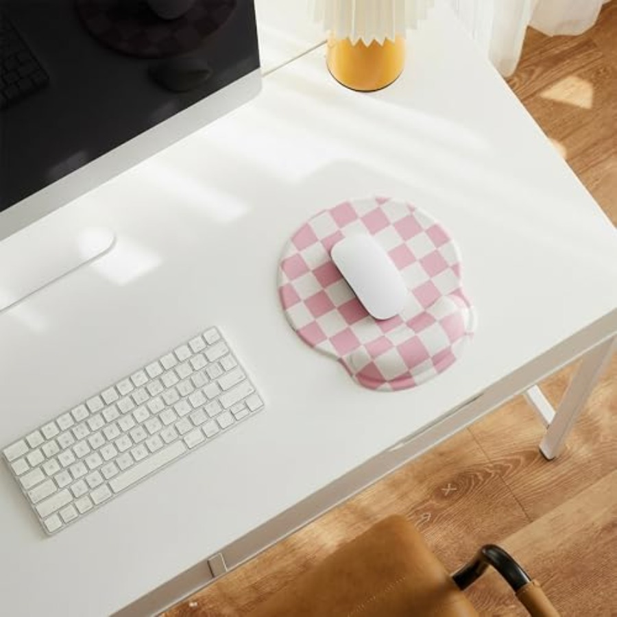 Checkered Mouse Pad with Gel W - Laptop Accessories For Wrist Support บทวิจารณ์และราคา
