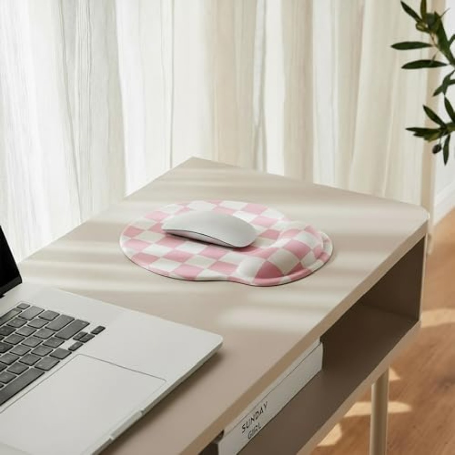 Checkered Mouse Pad with Gel W - Laptop Accessories For Wrist Support บทวิจารณ์และราคา