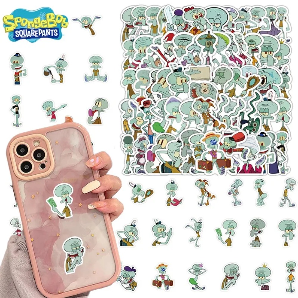 60Pcs SpongeBob Squidward Tent - Laptop Accessories Case บทวิจารณ์และราคา