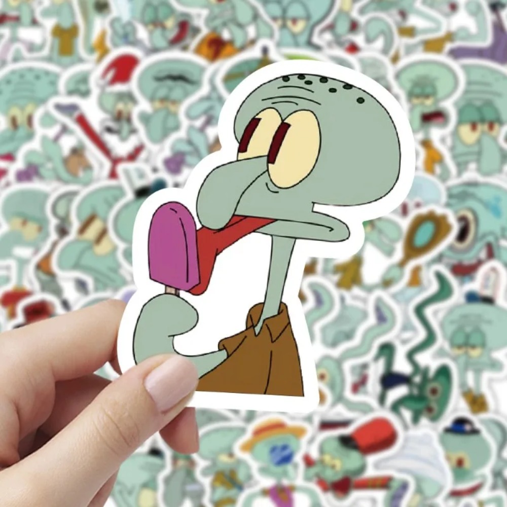 60Pcs SpongeBob Squidward Tent - Laptop Accessories Case บทวิจารณ์และราคา