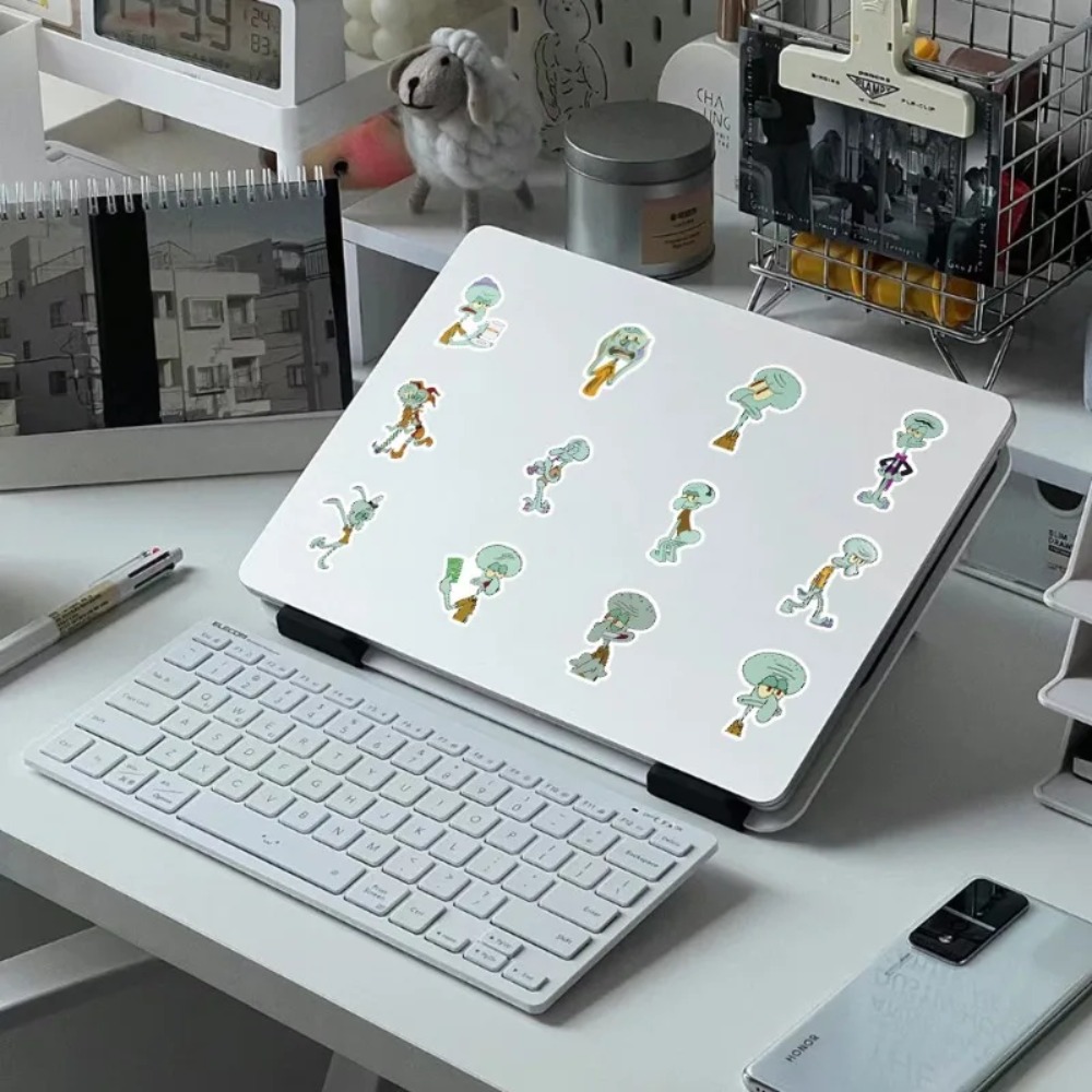 60Pcs SpongeBob Squidward Tent - Laptop Accessories Case บทวิจารณ์และราคา