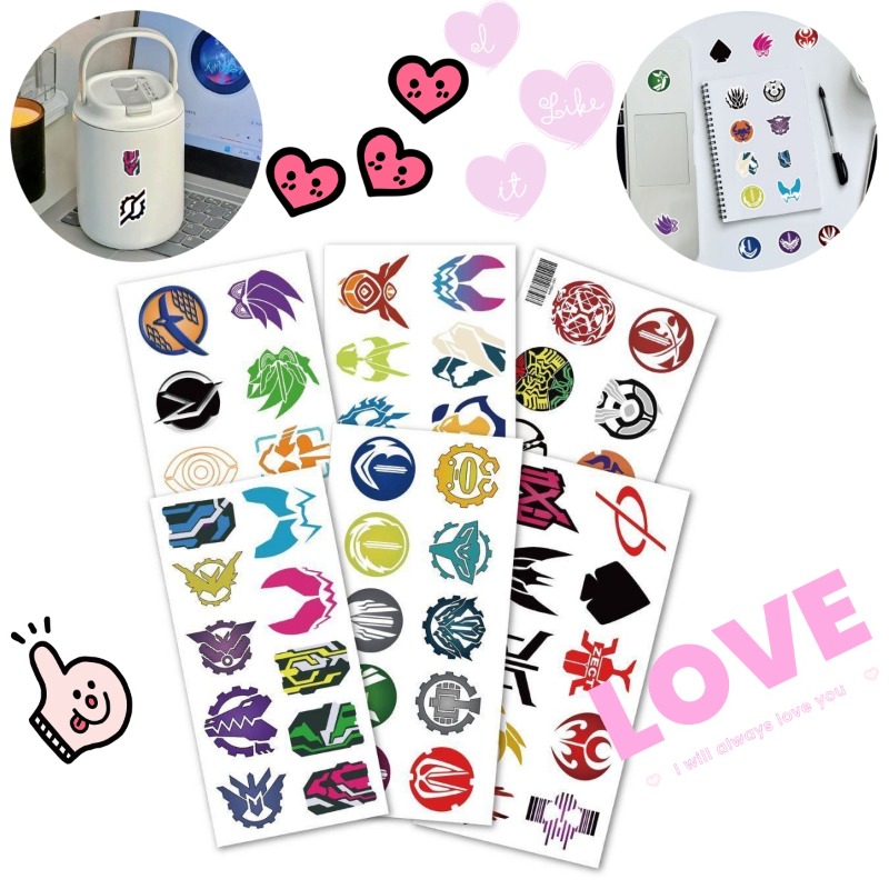 60 Sheets Kamen Rider Logo Sti - Good Laptop Accessories บทวิจารณ์และราคา