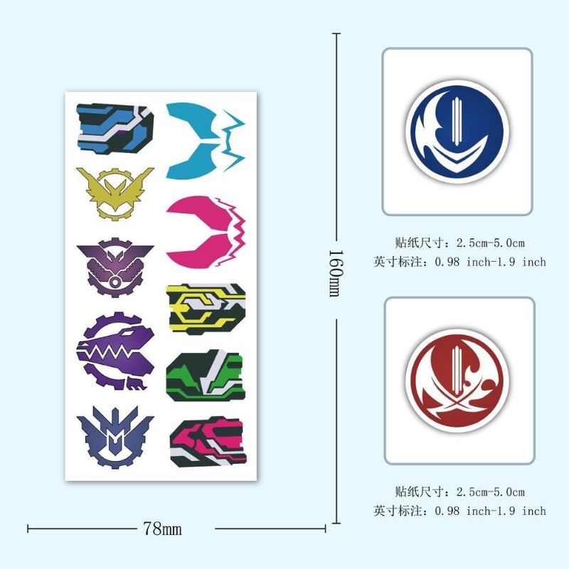 60 Sheets Kamen Rider Logo Sti - Good Laptop Accessories บทวิจารณ์และราคา