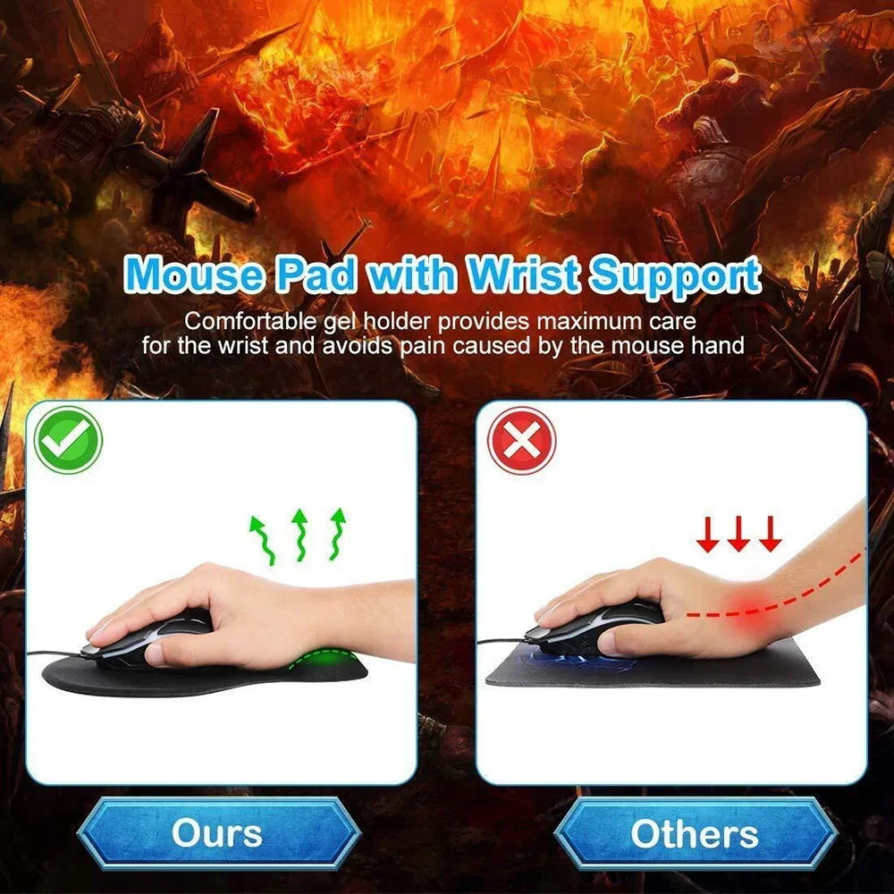 Wrist Guard Mouse Pad Relieves - Laptop Accessories For Wrist Support บทวิจารณ์และราคา